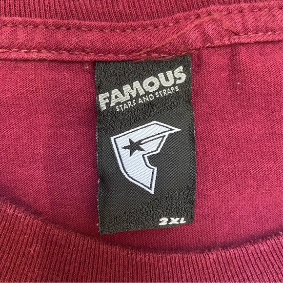 Vintage Famous Stars & Straps Men’s Y2K Logo T-Shirt Size 2XL - Picture 8 of 9